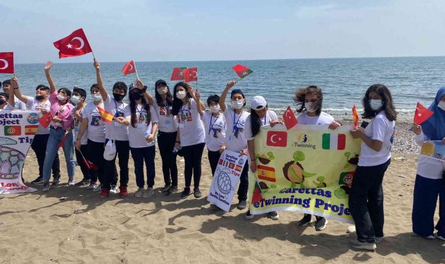 Deniz kaplumbağalarının üreme alanlarında sahil temizliği