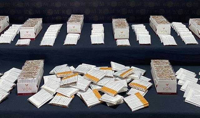 Denizli&#039;de binlerce kaçak sigara ele geçirildi