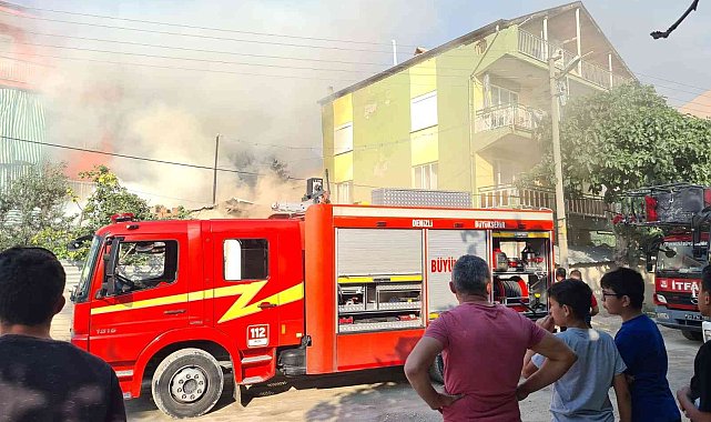 Depo olarak kullanılan ev alevlere teslim oldu