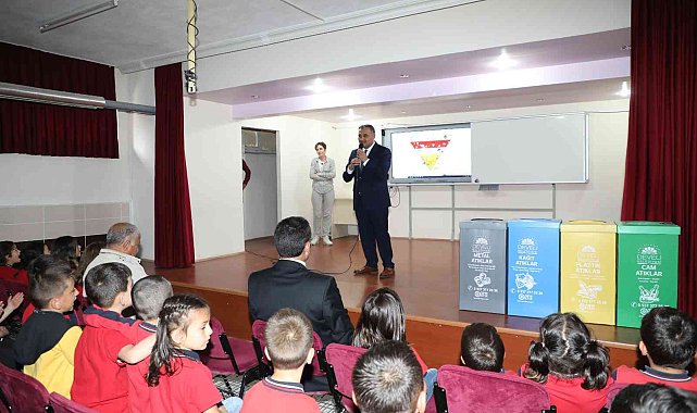 Develi Belediyesi&#039;nden ilkokul öğrencilerine &#039;sıfır atık eğitimi&#039;