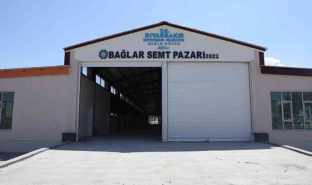 Diyarbakır'ın ilk kapalı semt pazarında çalışmalarda sona gelindi