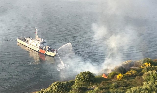 Edincik&#039;te makilik alan yandı