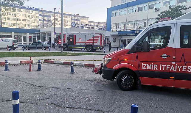 Ege Üniversitesi Tıp Fakültesi Hastanesi'nde yangın paniği