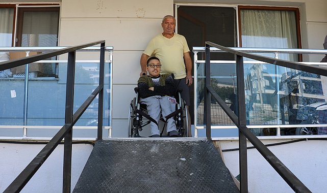 Engelli rampası ile hayatı kolaylaştı