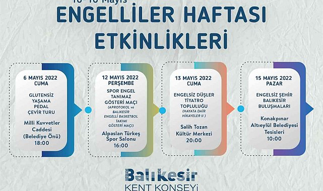 Engelliler Haftası etkinlikleri başlıyor