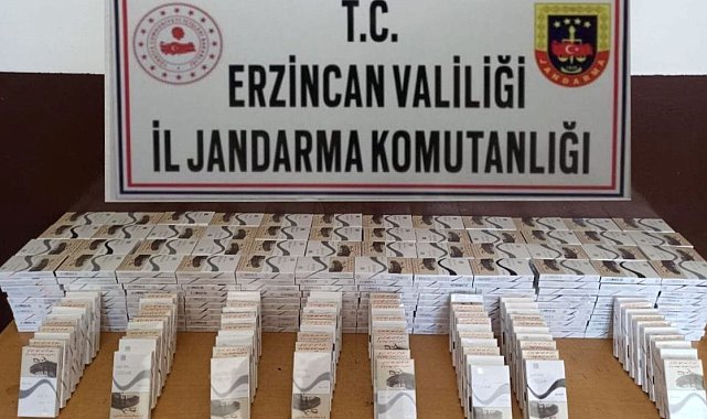Erzincan'da 560 paket kaçak sigara ele geçirildi