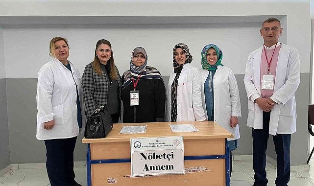 Erzurum Hamidiye Mesleki ve Teknik Anadolu Lisesinden dikkat çeken bir uygulama &quot;Nöbetçi Annem&quot;