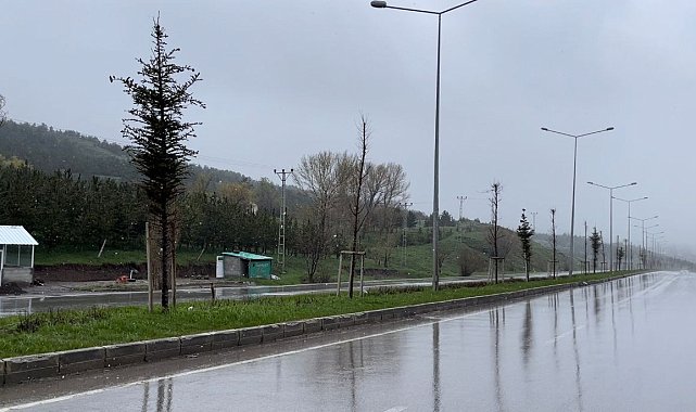 Erzurum&#039;da yazın kar yağışı