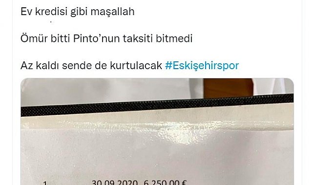 Eskişehirspor Başkanı Mehmet Şimşek'ten kararlılık içeren paylaşım