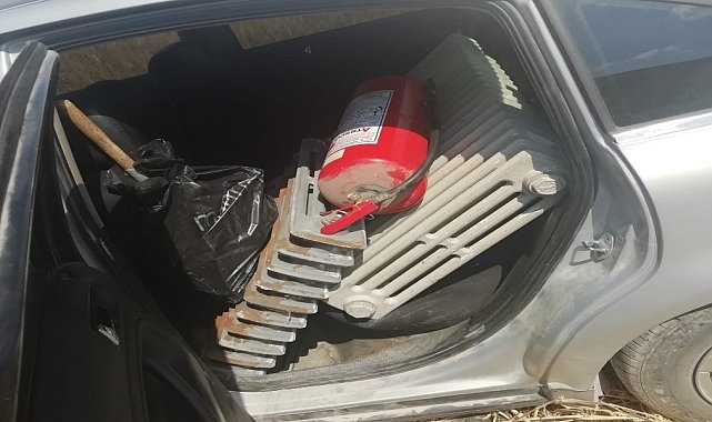 Fabrikaya giren hırsızlar 11 ton iplik çaldı