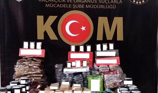 Gaziantep&#039;te 134 kilogram kaçak nargile tütünü ele geçirildi
