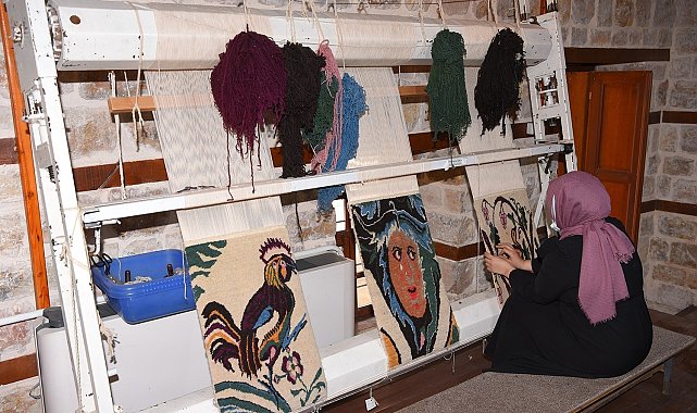 Germenicia mozaikleri halılara işleniyor