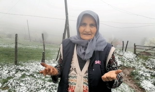 Giresun yaylalarında Mayıs'ta kar sürprizi