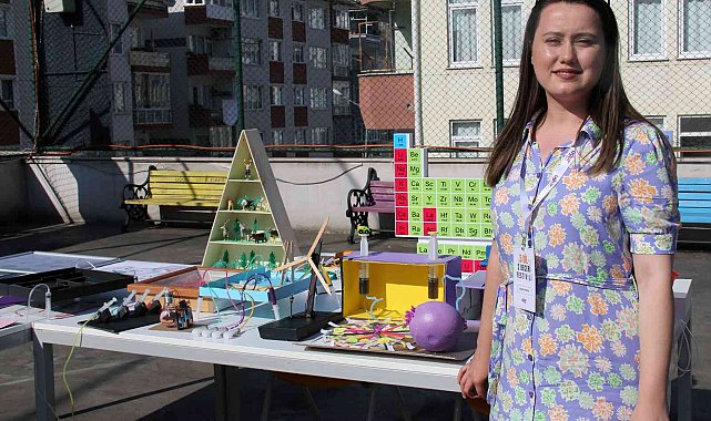 Giresun'da 5 Dil 2 Beceri Festivali'nde öğrenciler çalışmalarını sergilediler