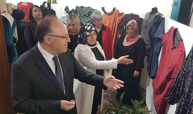 Giyim sergisi açıldı