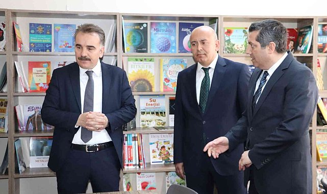 Göbelezoğlu Ortaokulunda kütüphane açılışı gerçekleştirildi