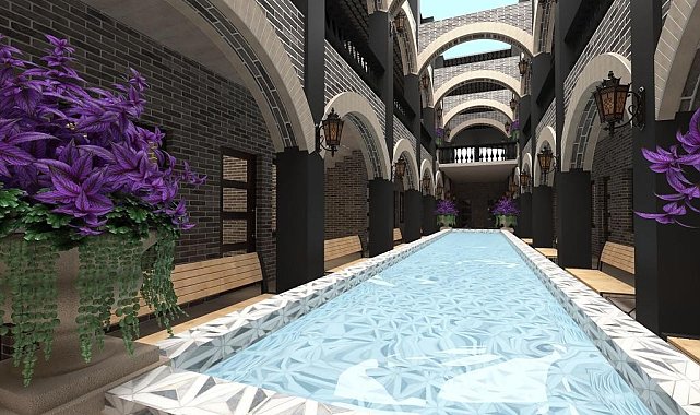 Hakkari&#039;ye taş görünümlü belediye hanı