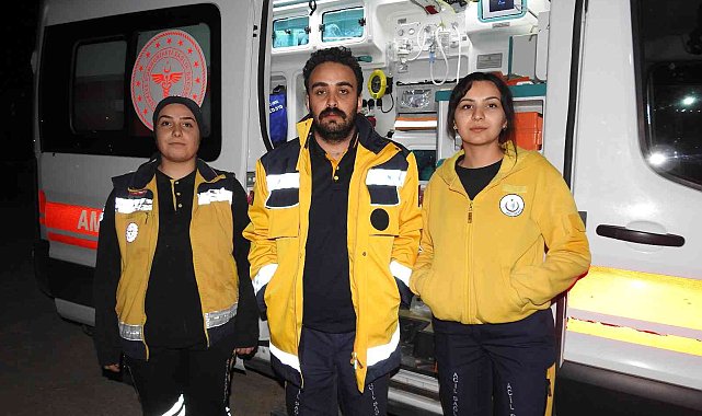 Hasta yakınları ambulansı kaçırmak istedi