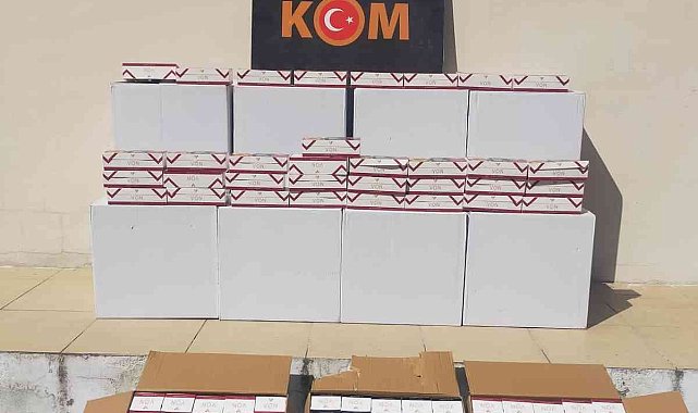 Hatay'da 150 bin adet kaçak makaron ele geçirildi.