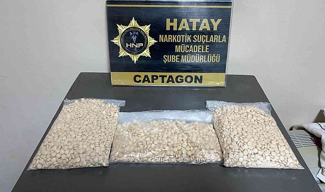 Hatay&#039;da 5 bin 116 adet uyuşturucu hap ele geçirildi