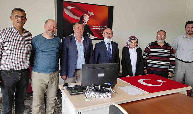 Hisarcık MEM&#039;de asaleti onaylanan ilk kadın memur yemin etti