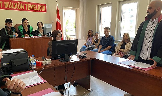 Hukuk Fakültesi öğrencileri Denizli Adliyesi'nde uygulamalı eğitim görüyor