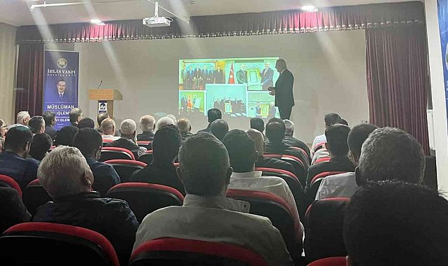 İhlas Vakfı Mütevelli Heyet Başkanı Aydın, Kastamonu'da İhlas Vakfı'nın faaliyetlerini anlattı