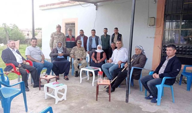 İlçe Jandarma Komutanından şehit ailesine ziyaret