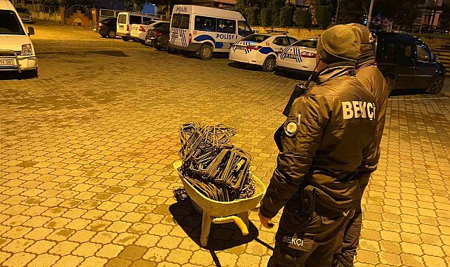 İnşaattan demir çalan şahıs yakalandı