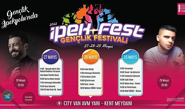 İpekfest Gençlik Festivali için geri sayım başladı