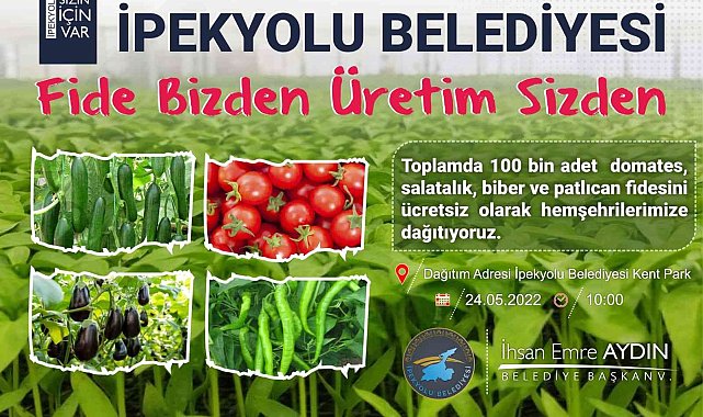 İpekyolu Belediyesinden vatandaşa ücretsiz sebze fidesi desteği