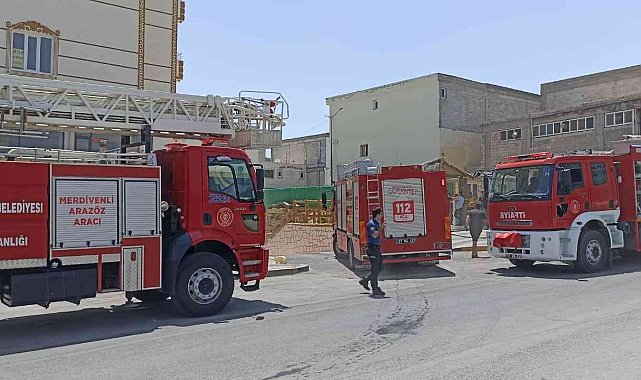 İtfaiye taşıma su ile yangını söndürdü