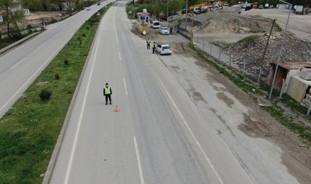 Jandarmadan bayram öncesi dronlu denetim