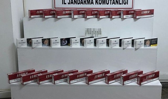 Jandarmadan sigara kaçakçılığı operasyonu