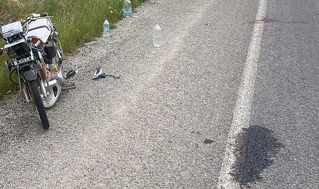 Kasksız sürücü kazada ağır yaralandı