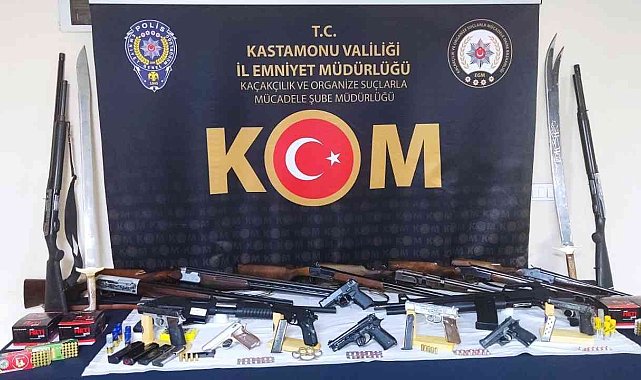 Kastamonu'da 'kaçak silah' operasyonu: 20 gözaltı