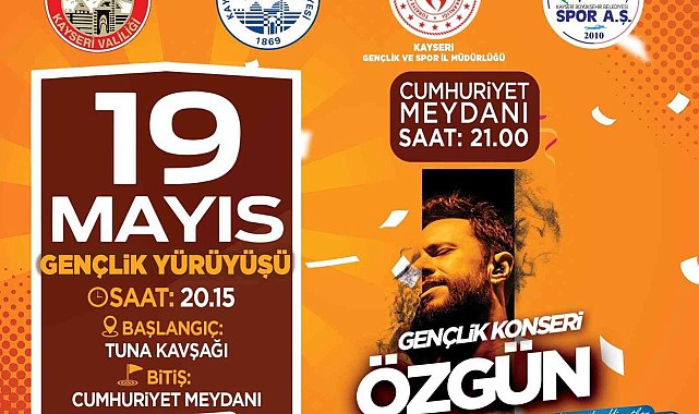 Kayseri Büyükşehir 19 Mayıs'a coşkuyla kutlayacak