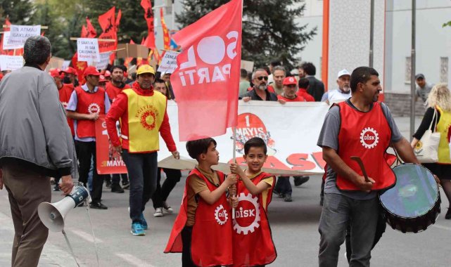 Kayseri'de 1 Mayıs kutlandı