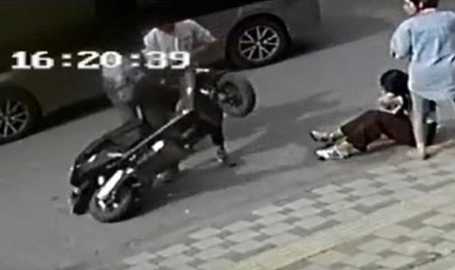 Kaza anı Güvenlik Kameralarına yansıdı