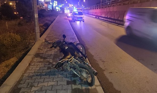 Kaza yapan motosiklet sürücüsü hayatını kaybetti