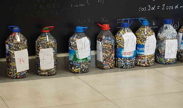 Keçiören'de çevre için rekor pil toplandı