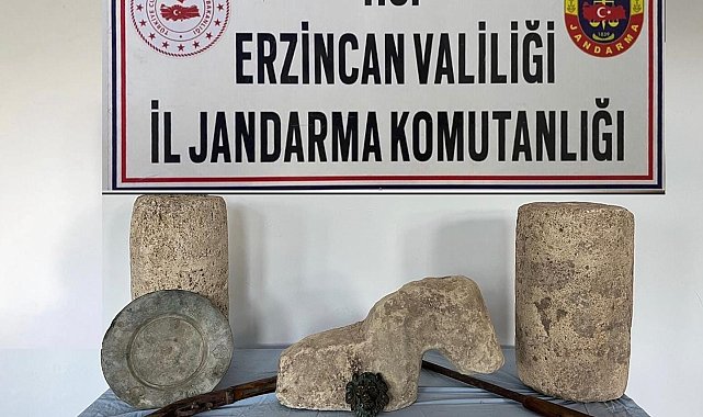 Kemah'ta tarihi eser operasyonu