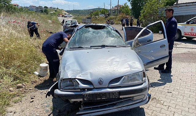 Kepsut'ta trafik kazası: 2 yaralı