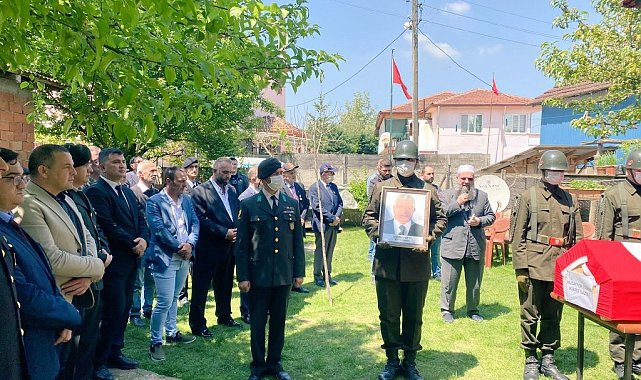 Kıbrıs gazisi askeri törenle son yolculuğuna uğurlandı