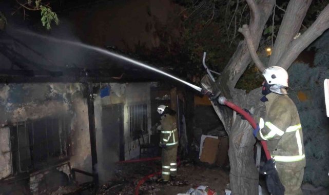 Kırıkkale'de müstakil evde yangın paniği