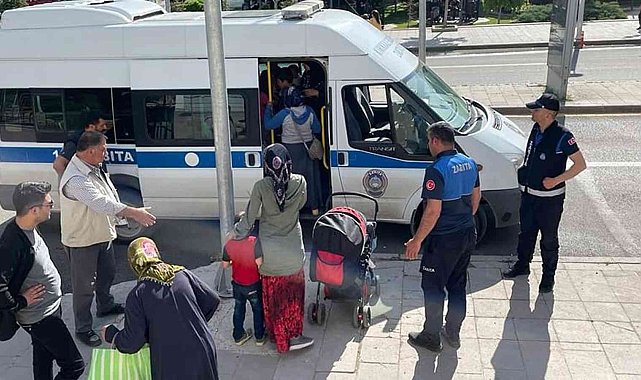 Kırıkkale'de zabıtadan dilencilere yönelik operasyon