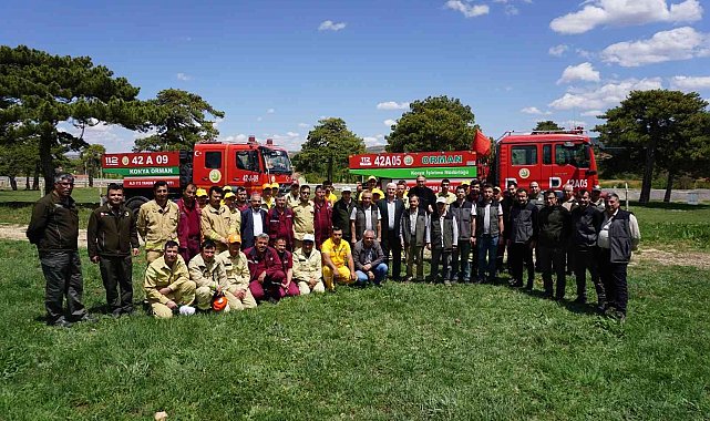 Konya&#039;da orman yangını işçilerinin yangınla mücadele eğitimleri tamamlandı