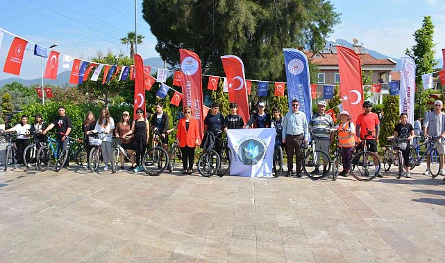 Köyceğiz'de bisiklet etkinliği düzenlendi