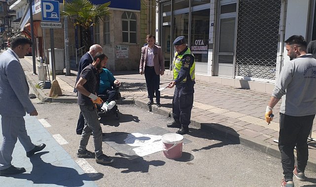 Kozcağız&#039;da engelli araç parkına çözüm