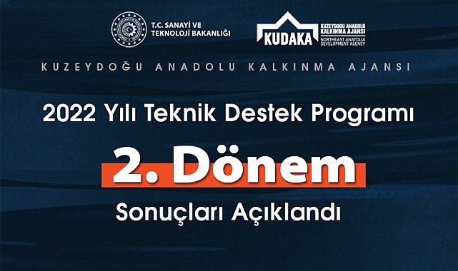 KUDAKA teknik destek programı 2. dönem sonuçları açıklandı
